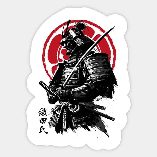 Samurai clan Oda Sticker by DrMonekers